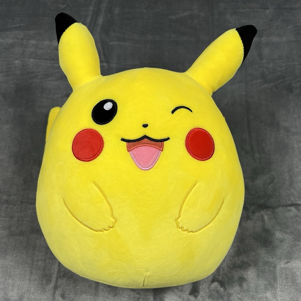 Original Squishmallow Pokémon Pikachu 2023 Nintendo Game Freak Plush 12" Tall